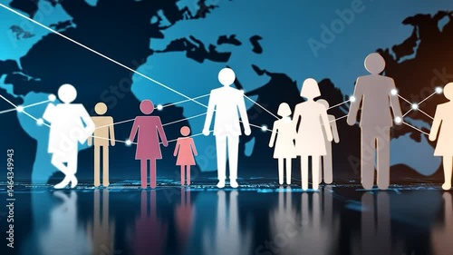 Global family connections visualized