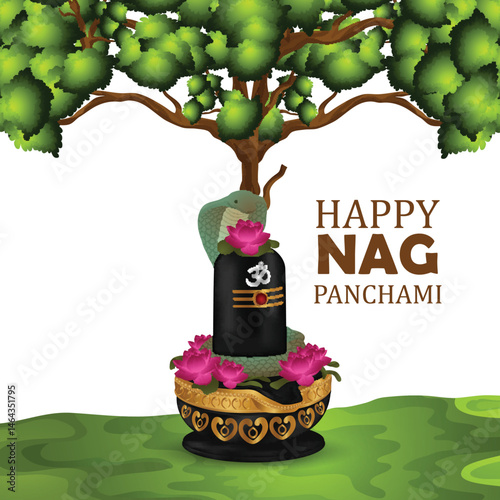 Happy nag panchami festival background