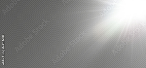 A bright flash of light. Light sparkles. Light effect. Light star.