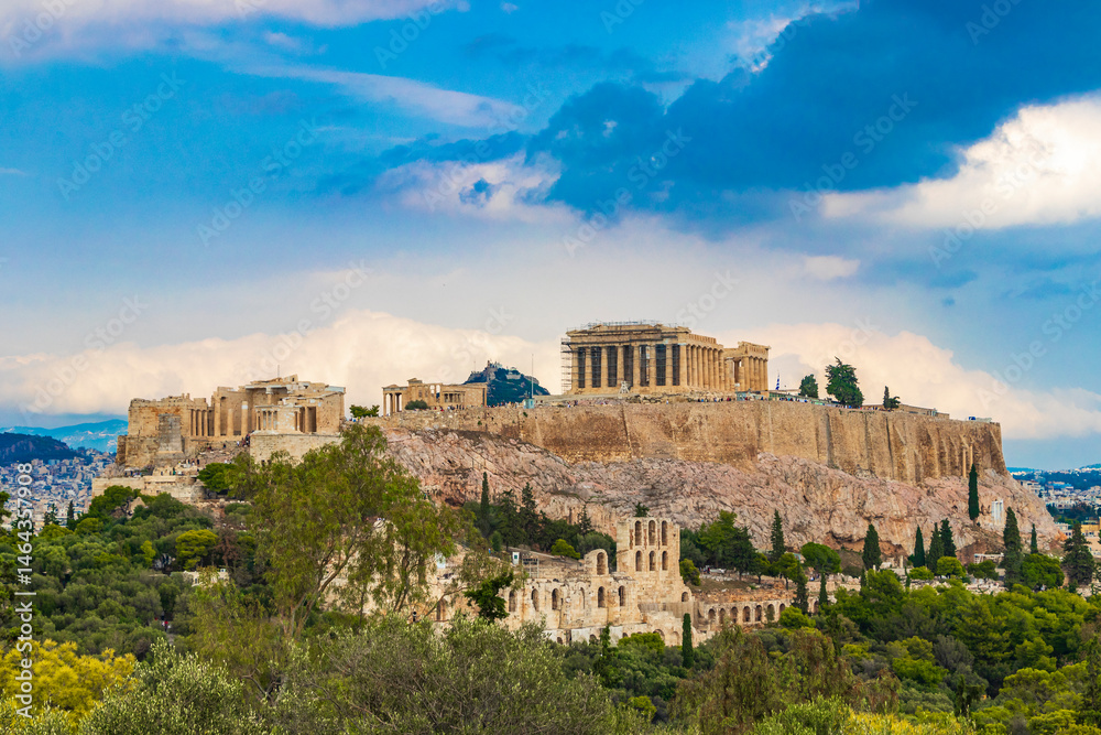Naklejka premium Acropolis of Athens ruins Parthenon Greeces capital Athens in Greece.