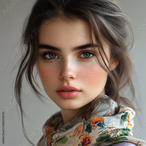 image of a Russian woman who is gorgeous and 20 year old