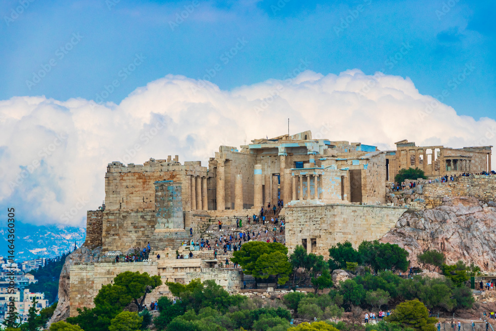 Naklejka premium Acropolis of Athens ruins Parthenon Greeces capital Athens in Greece.