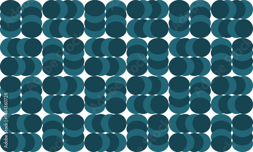 green oval seamless pattern dots, blue tone bubble overlap pattern grid endless style, replete image design for fabric printing, overlap checkerboard Parquet