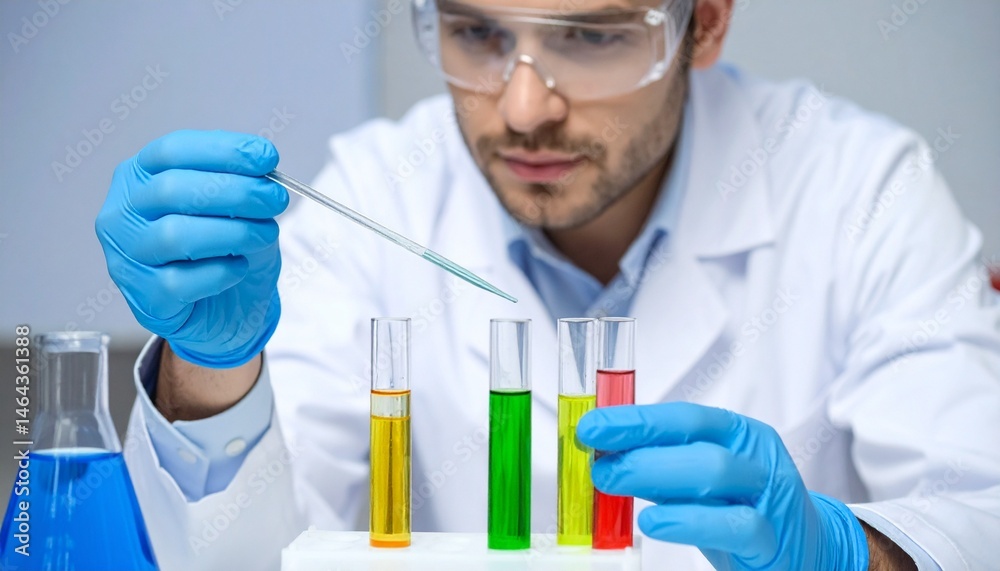 scientist working in laboratory scientist working in laboratory