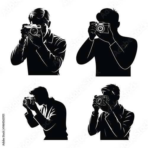 Camera Man Icon vector Flat Graphic Design