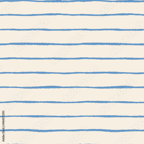 Painted doodle vector stripes seamless pattern, hand drawn textured lined paper design, irregular rough wavy lines background
