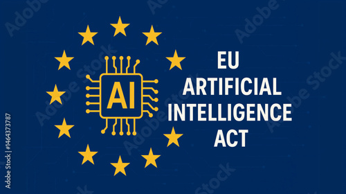EU Artificial intelligence ai act law regulation and legal policy framework concept of digital ethics  