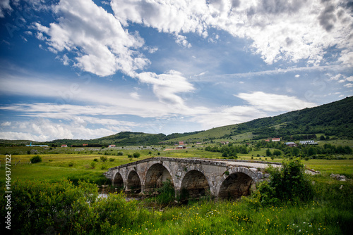 Roman Bridge over Šujica River in Bosnia and Herzegovina