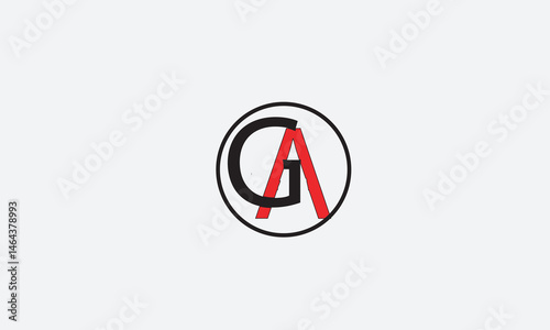 GA, AG , A , G , Abstract Letters Logo Monogram Free Download GA, AG , A , G , Abstract Letters Logo Monogram - GFXLoad