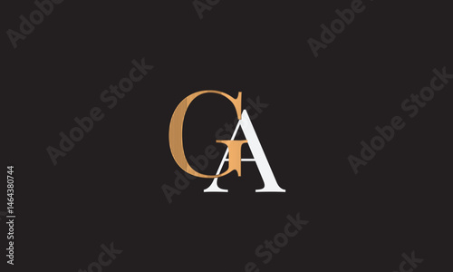 GA, AG , A , G , Abstract Letters Logo Monogram	
