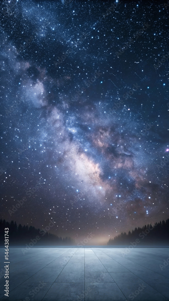 Fototapeta premium Celestial Minimalist Background with Mystical 3D Design Elements