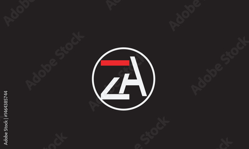  ZA, AZ , A , Z , Abstract Letters Logo Monogram