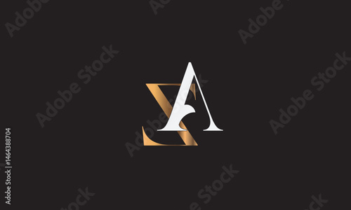  ZA, AZ , A , Z , Abstract Letters Logo Monogram