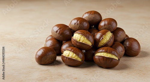 Roasted Chestnut Pile