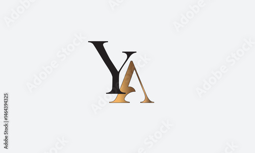  YA, AY , A , Y , Abstract Letters Logo Monogram