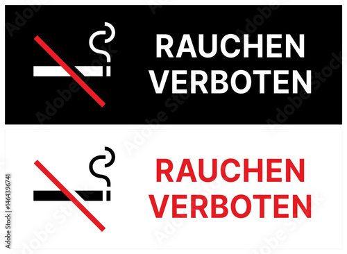 No Smoking Sign in German.