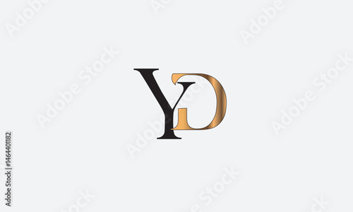 YD, DY , D , Y , Abstract Letters Logo Monogram