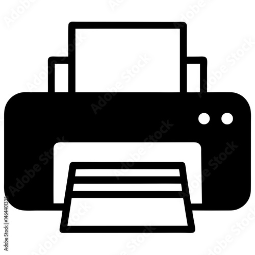printer icon vector illustration