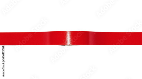 Free Download red ribbon folded on itself isolated on white background - GFXLoad