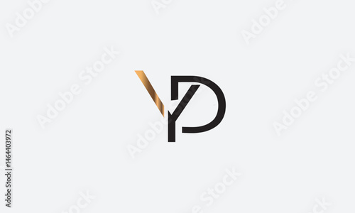 YD, DY , D , Y , Abstract Letters Logo Monogram