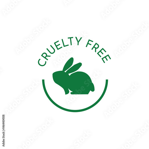 Cruelty Free Green Sign Symbol ICON VECTOR