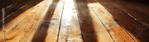 A person repairing squeaky wooden floorboards, showcasing the DIY process and tools involved in home improvement.