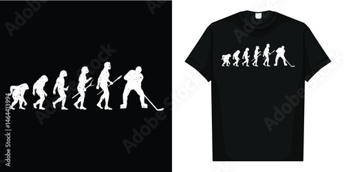 Evolution hockey T-Shirt, Ice Hockey T-Shirt