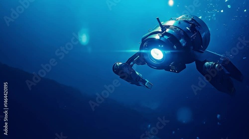 Wallpaper Mural Underwater Robot Exploring the Deep Sea Torontodigital.ca
