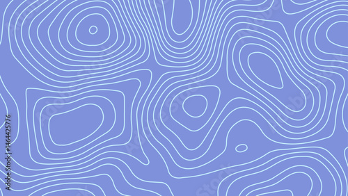 Dynamic blue topographic lines on a solid background.