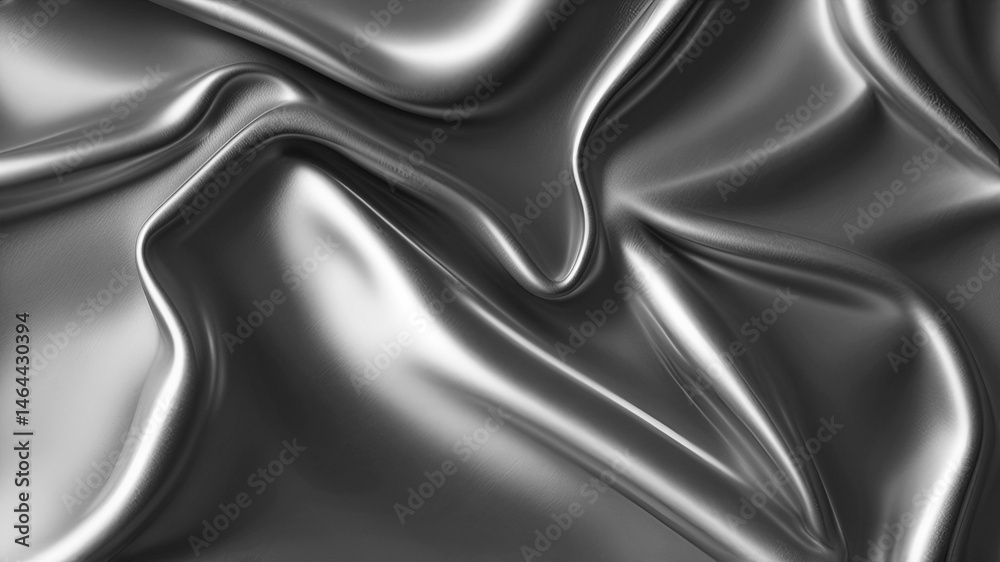 Obraz premium silver satin fabric background