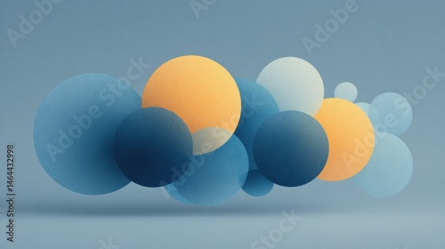 create minimalistic illustration showcasing abstract blur effects from various artistic styles against clean neutral