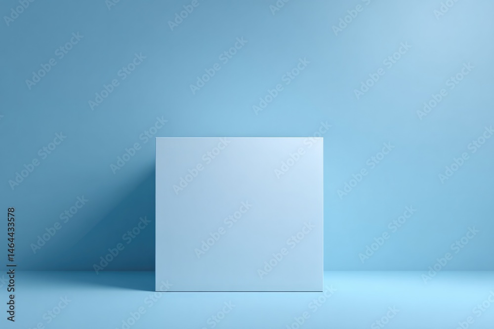 Naklejka premium empty podium with reflective surface casting soft shadows and highlights