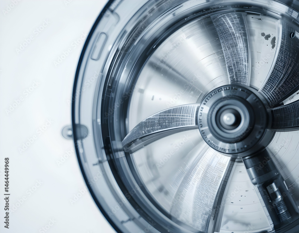 Appliance Drum Interior Showing Baffles and Design Elements