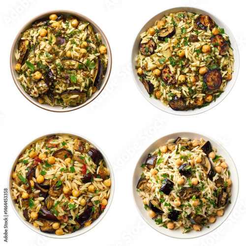 Orzo Salad, Roasted Eggplant, Parsley  