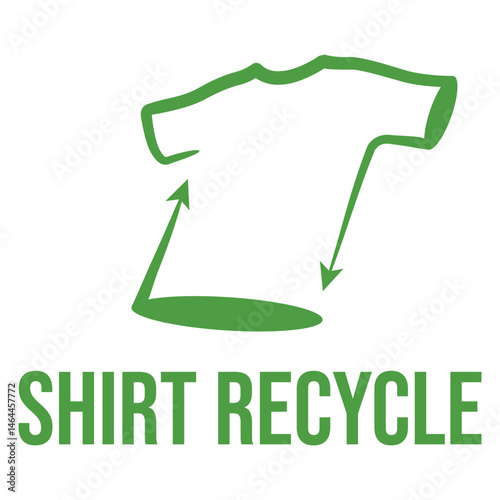 shirt recycle thrift isolated on white background