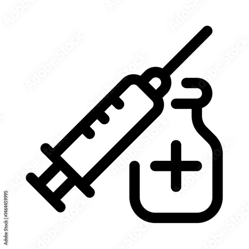cow medicine icon with line style, perfect for user interface projects