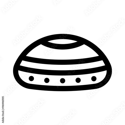kopyah icon with line style, perfect for user interface projects