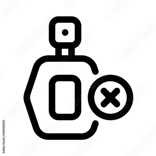 no parfum icon with line style, perfect for user interface projects