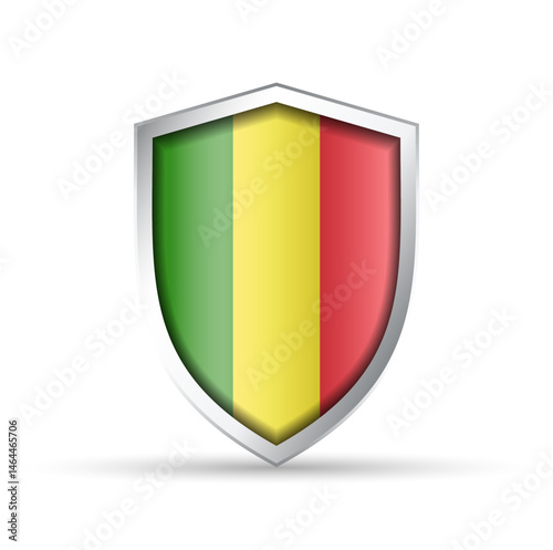 Mali Flag Glossy Shield Icon Free Download Mali Flag Glossy Shield Icon - GFXLoad