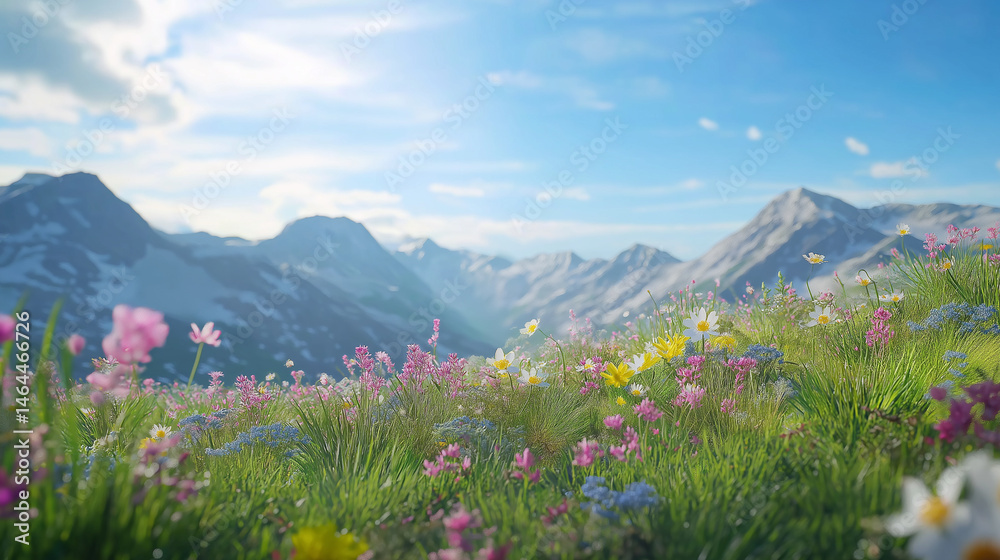 Fototapeta premium meadow with flowers