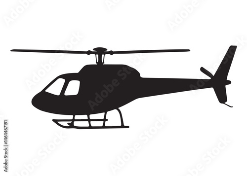 silhouette of a flying helicopter logo silhouette vector, helicopter silhouette icon logo, simple silhouette illustration of helicopter vector silhouette logo icon isolated on a white background