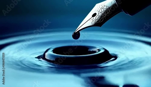 The Ink's Gentle Descent