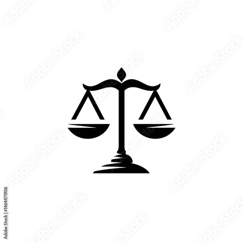 Symbol of justice with balanced scales, representing fairness and law.