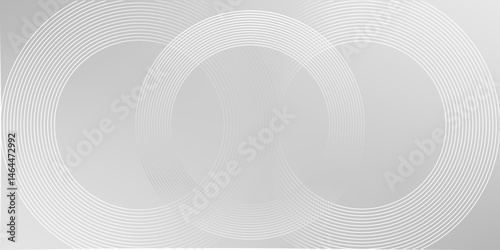 A clean and modern abstract background featuring overlapping circular shapes with a subtle gradient, ideal for design and presentations. The grayscale color scheme offers versatility.