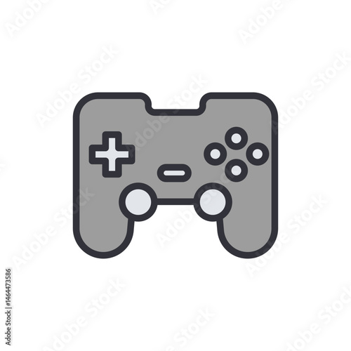 Iconic vector gamepad isolated, perfect design for gaming related projects