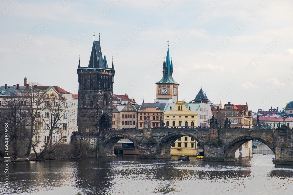 A cityscape view of the City of Prague in the Czech Republic. A cityscape view of the City of Prague in the Czech Republic.