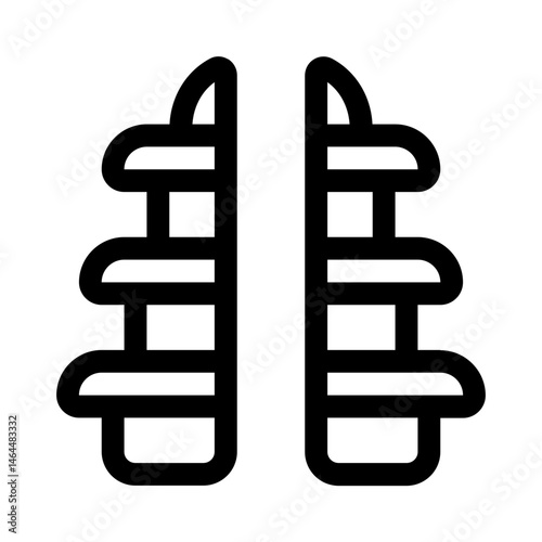 balinese temple icon with line style, perfect for user interface projects