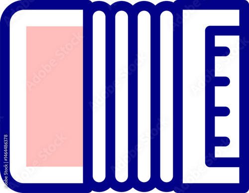 accordion illustration on a white background    