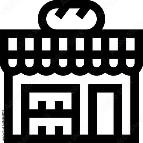 bakery shop illustration on a white background    