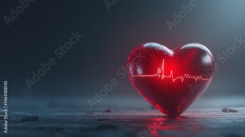 Glowing Heart: A symbol of Life, Love, and Health